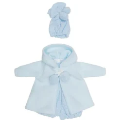 Tenue de poupée Así 36 cm - Robe bleue, veste, chapeau et chaussons