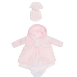 Tenue de poupée Así 36 cm - Robe rose, veste, chapeau et chaussons