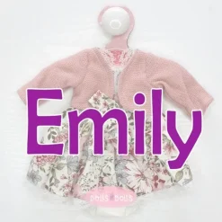 Tenue de poupée Emily de Antonio Juan 33 cm - Robe fleurie avec veste et bandeau