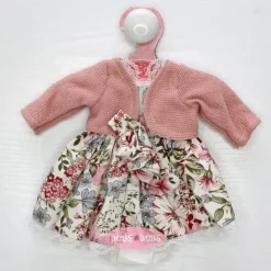 Tenue de poupée Emily de Antonio Juan 33 cm - Robe fleurie avec veste et bandeau