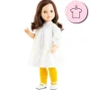 Tenue de poupée Paola Reina 60 cm - Las Reinas - Lidia - Robe blanche avec marguerites