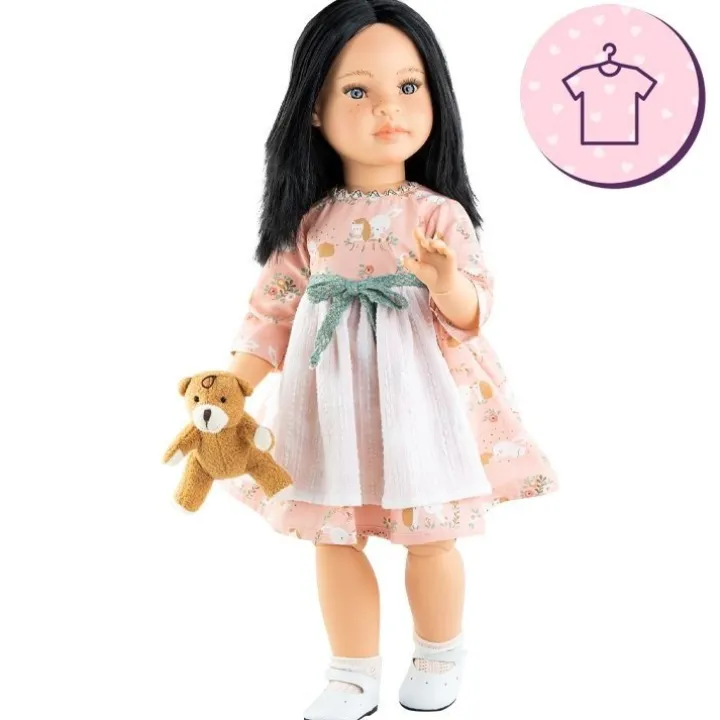 Tenue de poupée Paola Reina 60 cm - Las Reinas - Rose - Robe naturelle