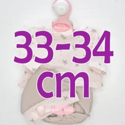 Tenue pour poupée Antonio Juan 33-34 cm - Définir des étoiles avec un chapeau