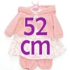 Tenue pour poupée Antonio Juan 52 cm - Collection Mi Primer Reborn - Robe fleurie avec veste rose clair