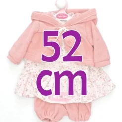 Tenue pour poupée Antonio Juan 52 cm - Collection Mi Primer Reborn - Robe fleurie avec veste rose clair