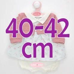 Tenue pour poupée Antonio Juan 40-42 cm - Robe fleurie bleue avec veste