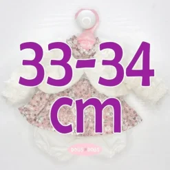 Tenue pour poupée Antonio Juan 33-34 cm - Robe fleurie avec veste