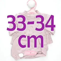 Tenue pour poupée Antonio Juan 33-34 cm - Set lilas avec capuchon