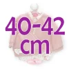 Tenue pour poupée Antonio Juan 40-42 cm - Tenue en laine rose avec barboteuse imprimée