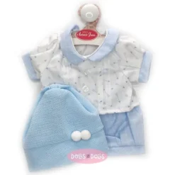 Tenue pour poupée Antonio Juan 40-42 cm - Jeu de flèches avec chapeau bleu clair