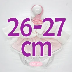 Tenue pour poupée Antonio Juan 26-27 cm - Robe rose avec veste blanche