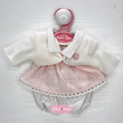 Tenue pour poupée Antonio Juan 26-27 cm - Robe rose avec veste blanche