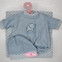 Tenue pour poupée Antonio Juan 33-34 cm - Barboteuse éléphant avec bonnet et châle