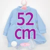 Tenue pour poupée Antonio Juan 52 cm - Collection Mi Primer Reborn - Ensemble bleu avec chapeau et chaussons