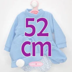 Tenue pour poupée Antonio Juan 52 cm - Collection Mi Primer Reborn - Ensemble bleu avec chapeau et chaussons