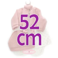 Tenue pour poupée Antonio Juan 52 cm - Collection Mi Primer Reborn - Robe des petites étoiles avec veste et chapeau roses