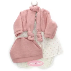 Tenue pour poupée Antonio Juan 52 cm - Collection Mi Primer Reborn - Robe des petites étoiles avec veste et chapeau roses