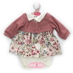 Tenue pour poupée Antonio Juan 40-42 cm - Robe florale et veste en laine