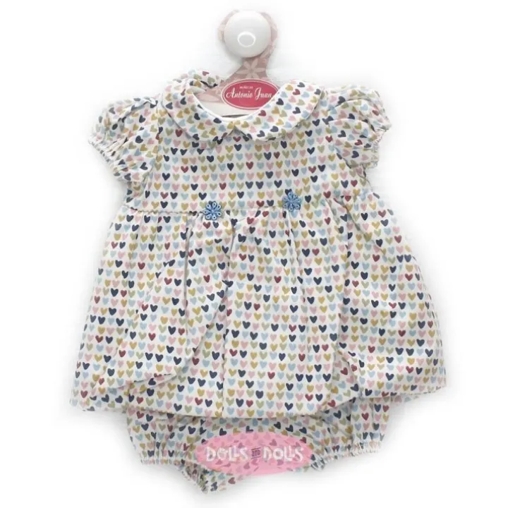 Tenue pour poupée Antonio Juan 40-42 cm - Set de coeurs colorés