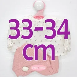 Tenue pour poupée Antonio Juan 33-34 cm - Petites fleurs sertie de chapeau