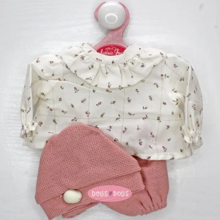 Tenue pour poupée Antonio Juan 33-34 cm - Petites fleurs sertie de chapeau