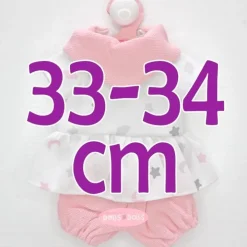 Tenue pour poupée Antonio Juan 33-34 cm - Ensemble d'étoiles avec foulard