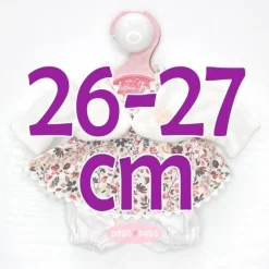Tenue pour poupée Antonio Juan 26-27 cm - Robe à fleurs avec veste blanche