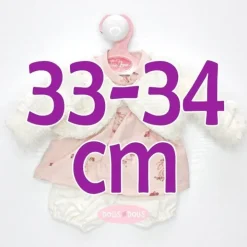 Tenue pour poupée Antonio Juan 33-34 cm - Set bunnies avec veste blanche