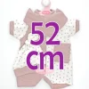 Tenue pour poupée Antonio Juan 52 cm - Collection Mi Primer Reborn - Ensemble à pois rose foncé avec casquette