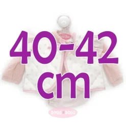 Tenue pour poupée Antonio Juan 40-42 cm - Pull en laine rose avec gilet à étoiles roses