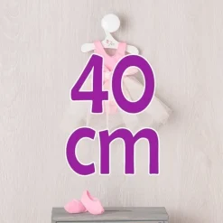 Tenue pour poupée Así 40 cm - Ensemble de ballet rose et beige pour poupée Sabrina
