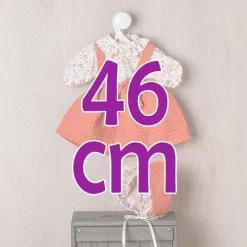 Tenue pour poupée Así 46 cm - Chemise et jupe à fleurs avec bretelles en forme de chaudron pour poupée Leo