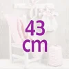 Tenue pour poupée Así 43 cm - Barboteuse avec couverture datcha rose pour María