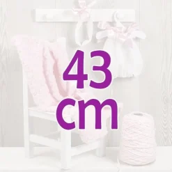 Tenue pour poupée Así 43 cm - Barboteuse avec couverture datcha rose pour María