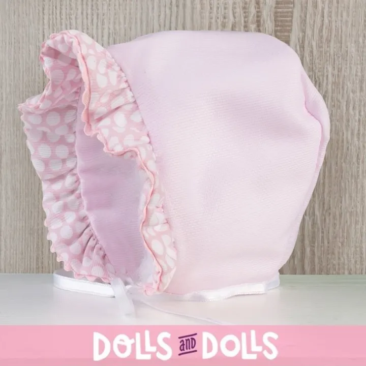 Tenue pour poupée Así 43 cm - Robe rose piqué avec cercles blancs pour poupée María