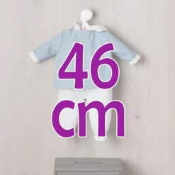 Tenue pour poupée Así 46 cm - Ensemble mackintosh bleu pour poupée Leo