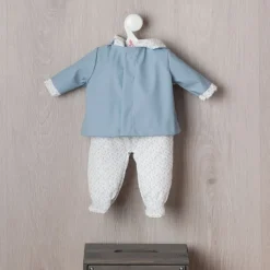 Tenue pour poupée Así 46 cm - Ensemble mackintosh bleu pour poupée Leo