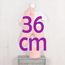 Tenue pour poupée Así 36 cm - Legging saumon avec chemise en plumetis beige pour poupée Alex