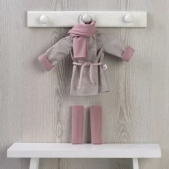 Tenue pour poupée Así 40 cm - Trench, écharpe et leggins pour poupée Sabrina