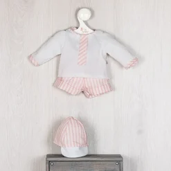 Tenue pour poupée Así 43 cm - Ensemble pantalon rayé rose pour poupée Pablo