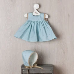 Tenue pour poupée Así 43 cm - Robe étoilée sur fond bleu pour poupée María
