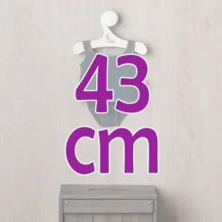 Tenue pour poupée Así 43 cm - Sous-vêtements tricotés bleus pour poupées María et Pablo