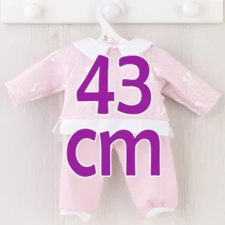 Tenue pour poupée Así 43 cm - Survêtement lapin rose pour poupée María