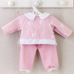 Tenue pour poupée Así 43 cm - Survêtement lapin rose pour poupée María
