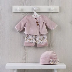 Tenue pour poupée Así 43 cm - Tenue en velours vieux rose pour poupée María
