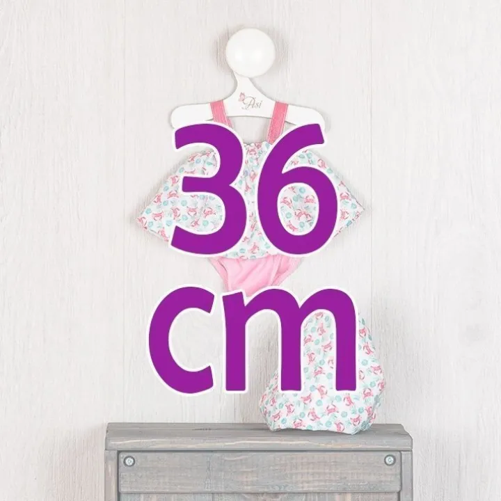 Tenue pour poupée Así 36 cm - Ensemble crabe de plage fille pour poupée Alex