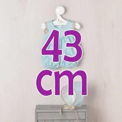 Tenue pour poupée Así 43 cm - Barboteuse à étoiles sur fond bleu pour poupée Pablo