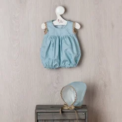 Tenue pour poupée Así 43 cm - Barboteuse à étoiles sur fond bleu pour poupée Pablo