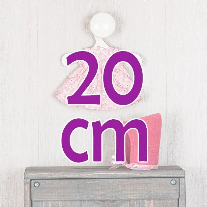 Tenue pour poupée Así 20 cm - Robe fleurie rose à capuche fuchsia pour poupée Bomboncín