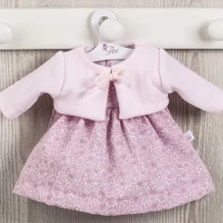 Tenue pour poupée Así 36 cm - Robe rose fleurie avec veste plumeti pour Guille